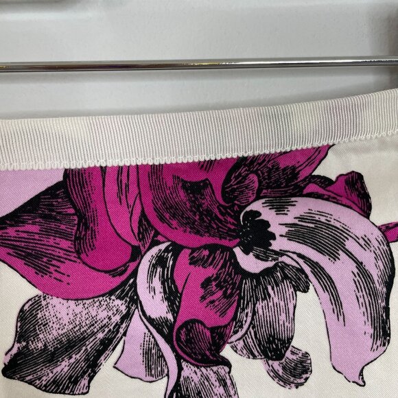 New York & Company Womens Pencil Skirt Size 10 Ivory COUNTRY FLORAL Corpcore - Picture 3 of 12